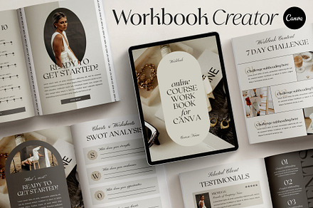 Classic Workbook Template CANVA, a Magazine Template by Studio Loire