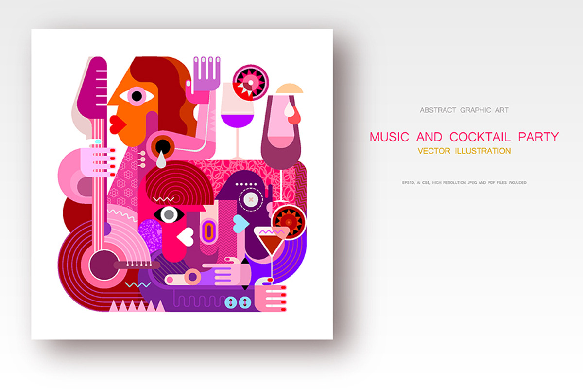 Music and Cocktails vector artwork, a Food Illustration by danjazzia (Photo 1 of 2)
