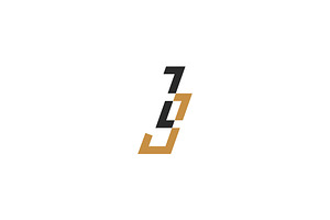 Alphabet letters logo JZ, ZJ, a Branding & Logo Template by mrshamsjaman