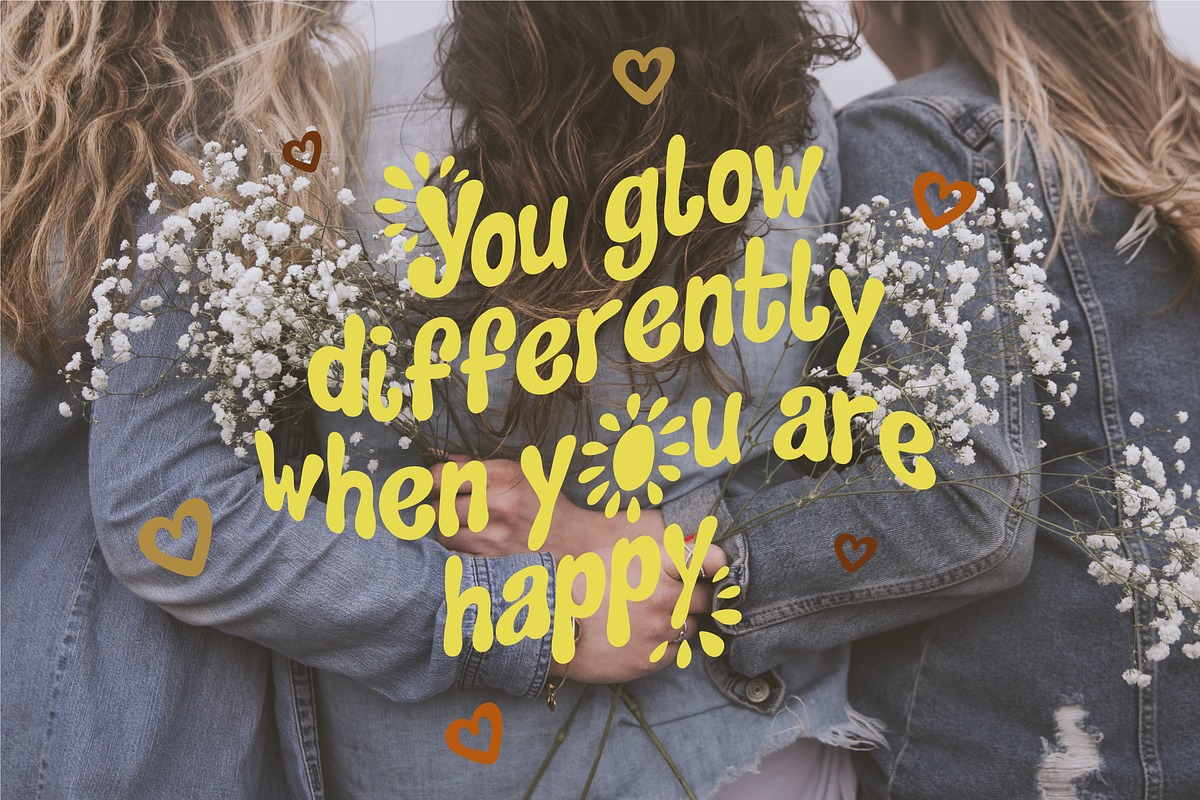 Vegan playful font, a Script Font by Anna Zakharchenko (Photo 9 of 19)