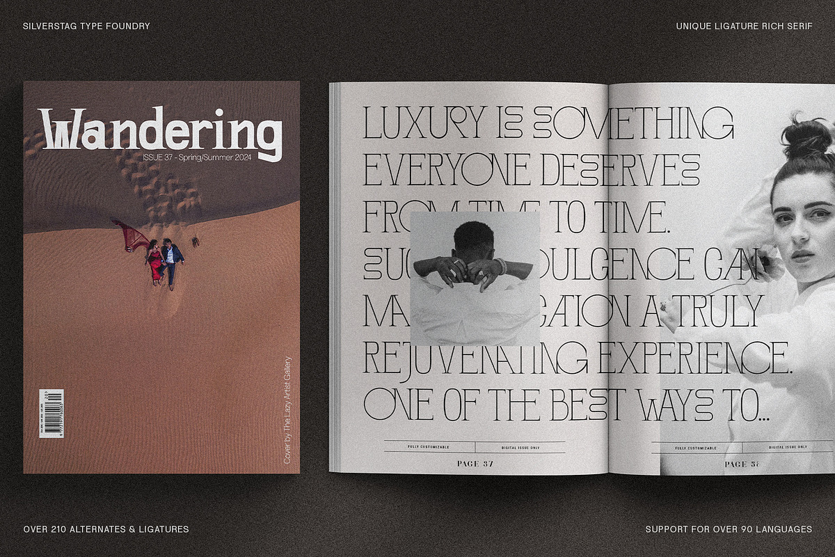 SLTF Winner Baroque - Ligature Serif, a Serif Font by SilverStag Type Foundry (Photo 22 of 30)