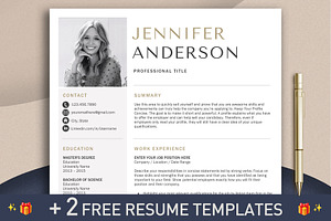 Resume Template | CV + Cover Letter, a Resume Template by Klamp Studio