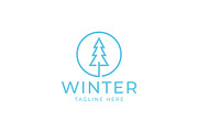 Winter Pine Tree Logo Forest, a Branding & Logo Template by Signatoro (Thumbnail 2 of 3)