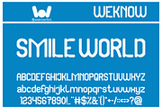 Smile World font, a Sans Serif Font by weknow (Thumbnail 1 of 8)