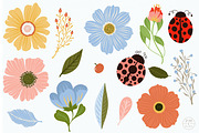 Ladybug Garden Clipart, a Graphic by PetiteMarket (Thumbnail 3 of 4)