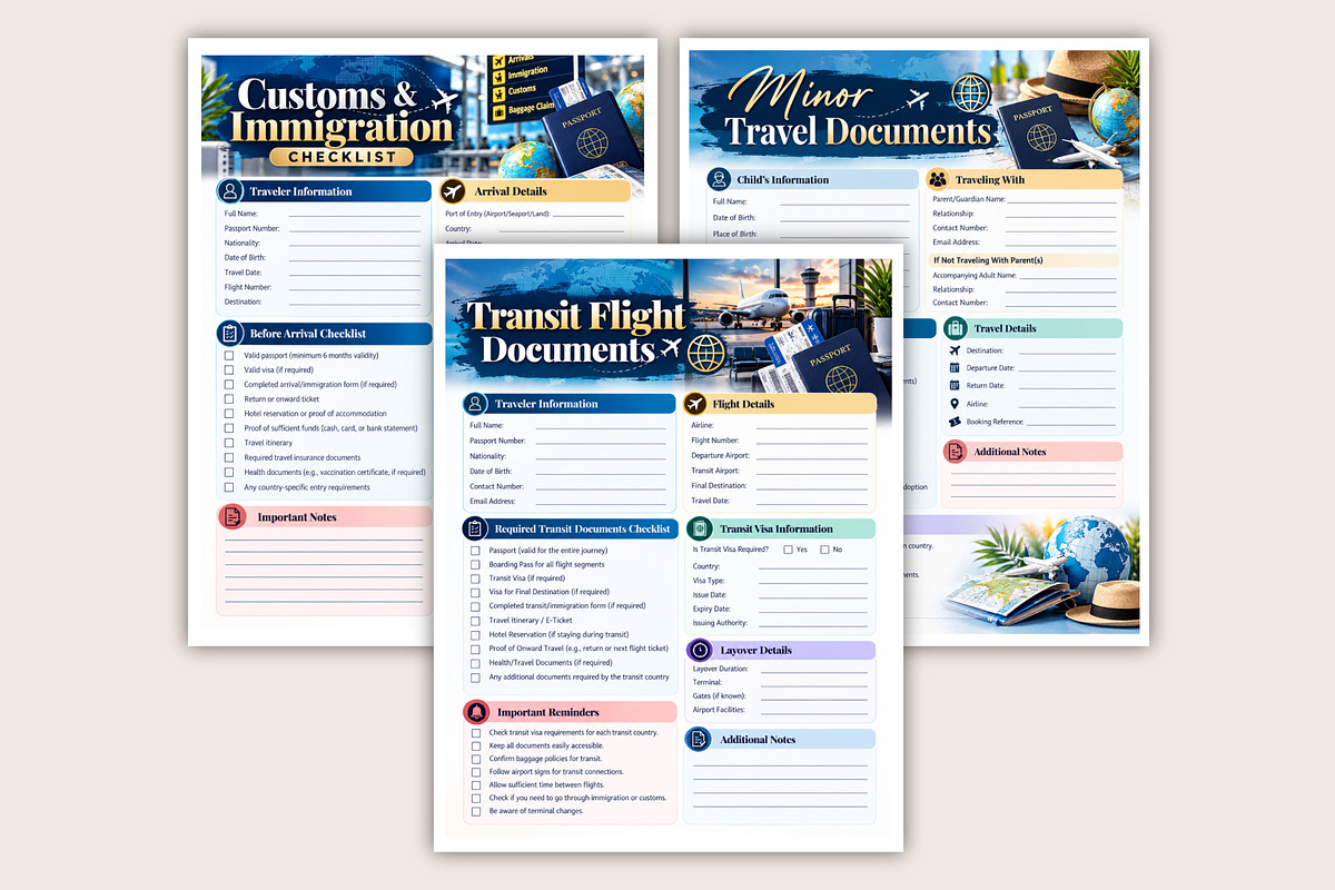 International Travel Document, a Stationery Template by Designmela01 (Photo 3 of 4)