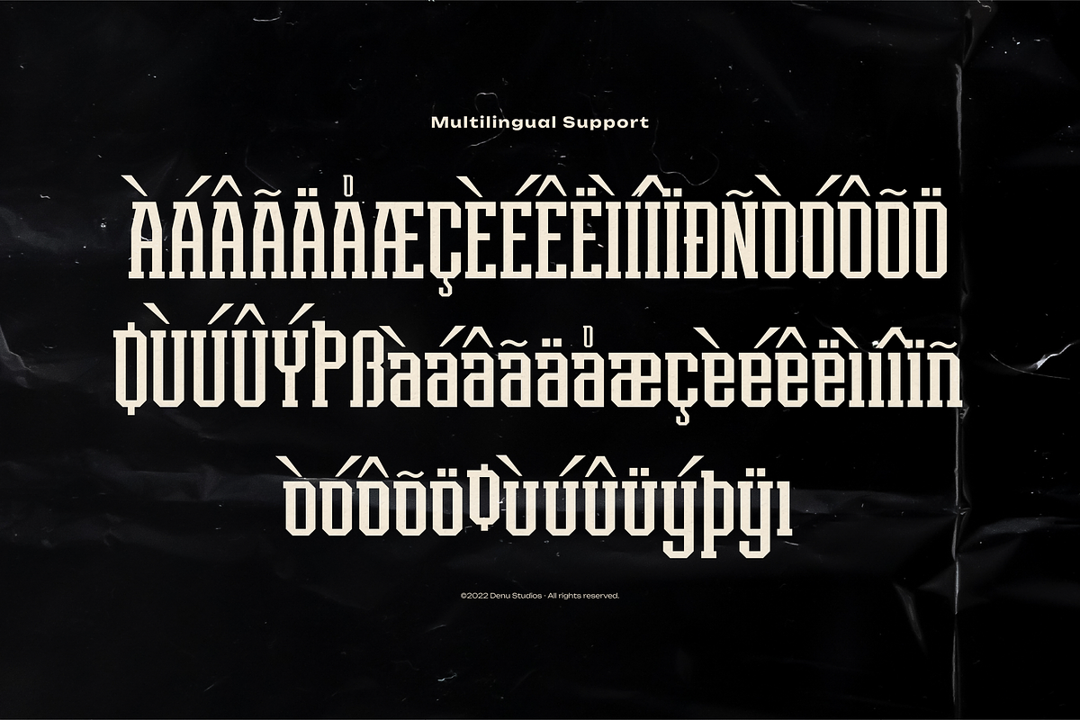 Hoston Runejay | Condensed Display, a Slab Serif Font by Denustudios (Photo 12 of 12)