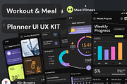 Meal Planner & Workouts UI KIT, an UI Kit Template by Muhammad_Ahmad (Thumbnail 1 of 6)