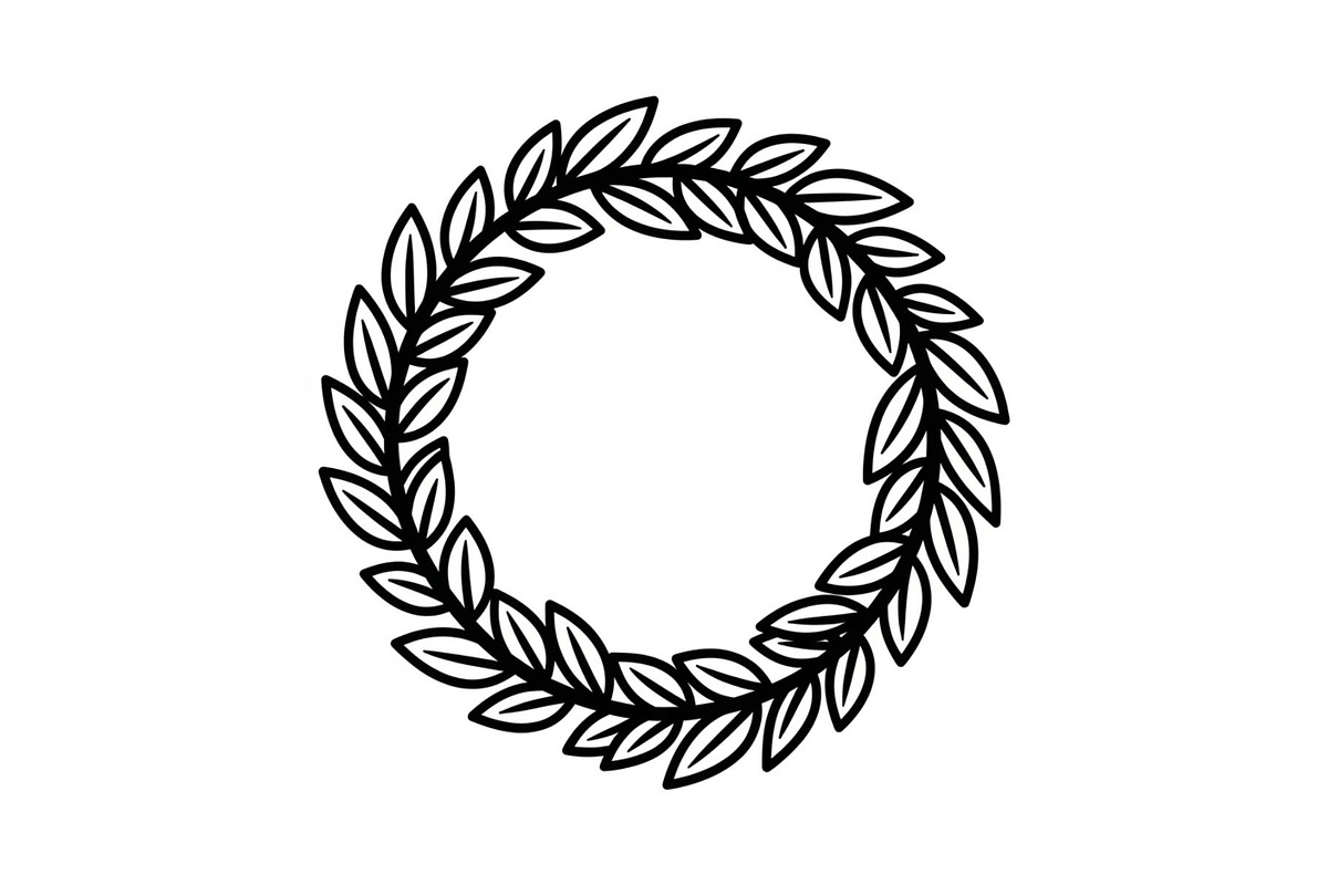 Leaf Laurel Wreath Frame Bundle, an Illustration by Gaye Art (Photo 37 of 51)