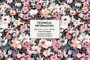 Ditsy. Floral seamless patterns, a Pattern Graphic by emeraldthue (Thumbnail 3 of 5)