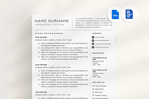 Resume Template with Cover Letter