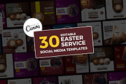 Church Easter Service Flyer Bundle, a Social Media Template by MK Creatives (Thumbnail 1 of 3)