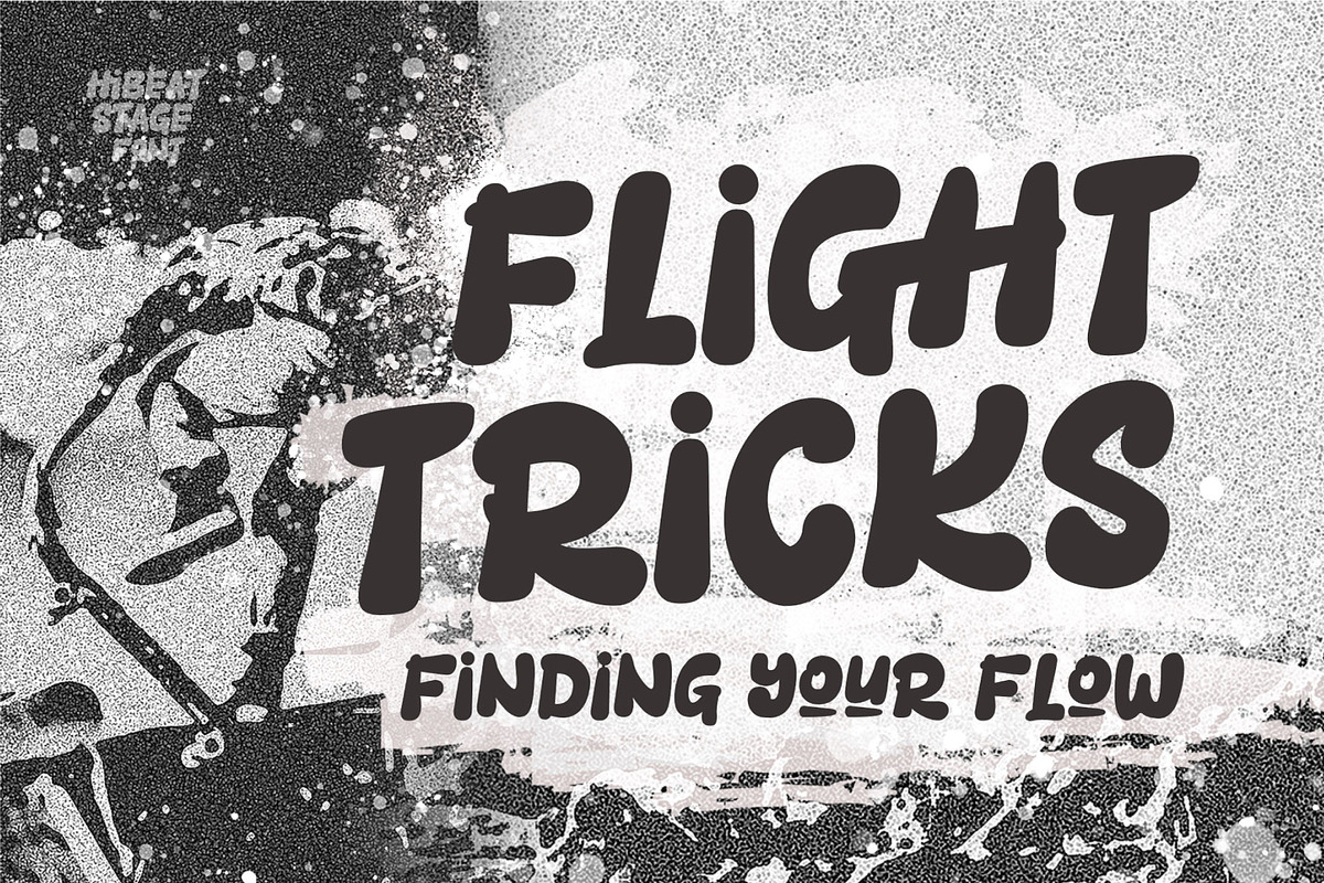 Hibeat Stage a Handwritten Font, a Handwritten Font by Rasiorise Studio (Photo 2 of 12)