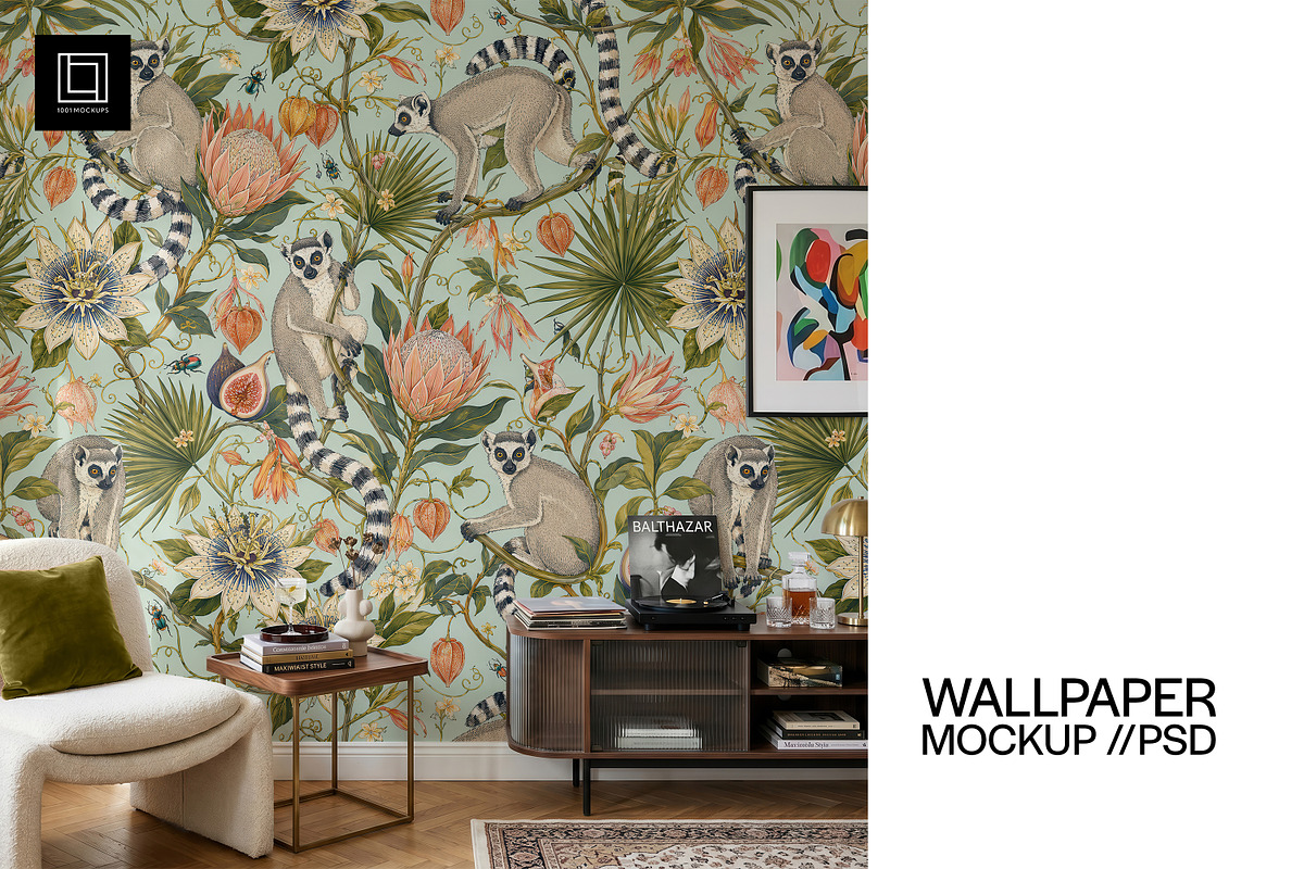 Modern Wallpaper Mockup PSD, a Household Mockup by 1001 mockups (Photo 1 of 12)