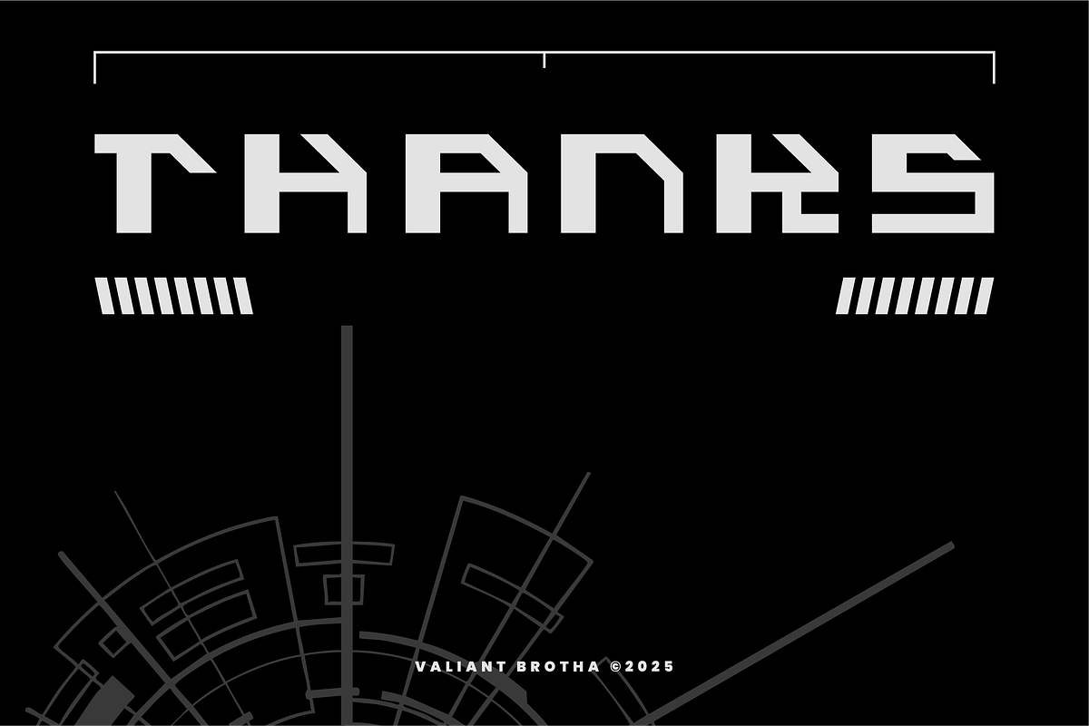 VB Nephiros - Futuristic Font, a Sans Serif Font by VALIANTBROTHA (Photo 9 of 9)