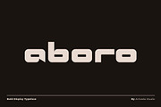Aboro – Strong Bold Display Font, a Sans Serif Font by Artiveko (Thumbnail 1 of 8)