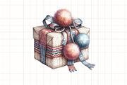 Christmas Present Clipart, an Illustration by CrexoraLab (Thumbnail 4 of 5)