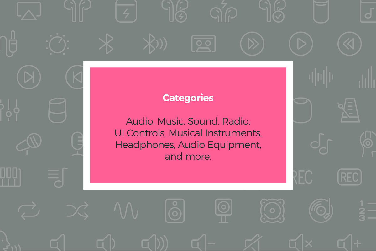 Audio Icons — Pixi Line, an Outline Icon by Scott Dunlap (Photo 3 of 9)