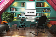 Student Room Mock-Up, a Household Mockup by IsometricWorld (Thumbnail 3 of 7)