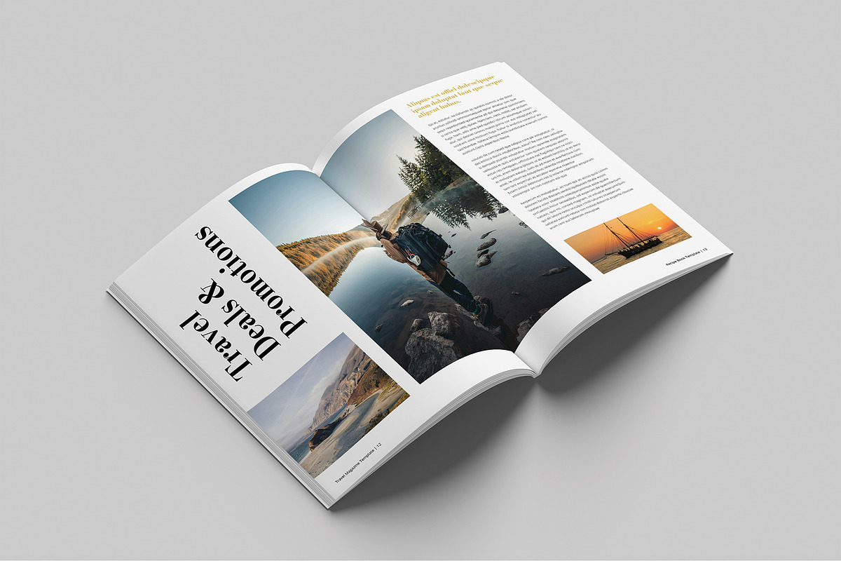 Travel Magazine Template, a Magazine Template by Cleffon_Graphic_Studio (Photo 7 of 11)