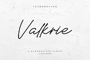 Valkrie, a Script Font by Zelda Graphic (Thumbnail 1 of 7)