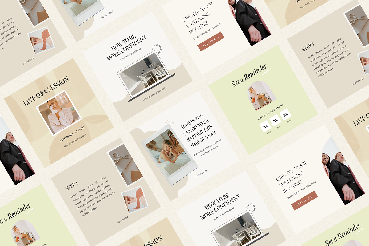 NONIE Playful Instagram Templates, a Social Media Template by Studio Mellow B (Photo 4 of 6)
