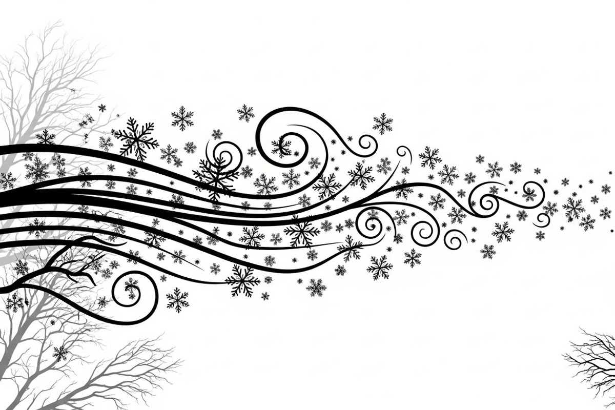 Winter Snow Silhouettes feature, an Illustration by Amazin_art (Photo 24 of 42)