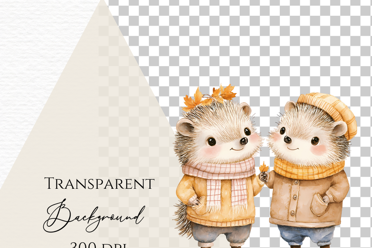 Watercolor clipart autumn friends, an Animal Illustration by Invite to Clipart (Photo 6 of 6)