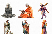 Watercolor Christian Figures Clipart, an Illustration by Craft Nest (Thumbnail 3 of 6)
