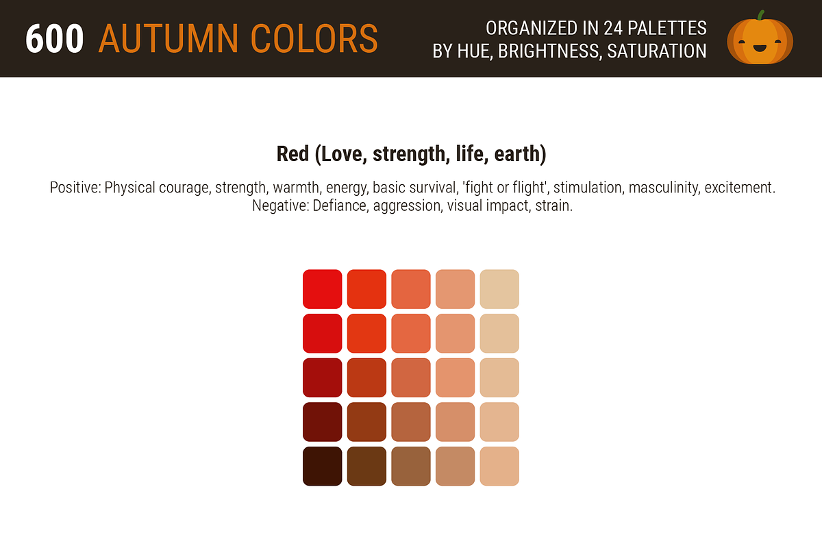 600 Autumn Halloween Color Swatches, a Palette Add-On by ToonPlanet Vector Assets (Photo 5 of 14)
