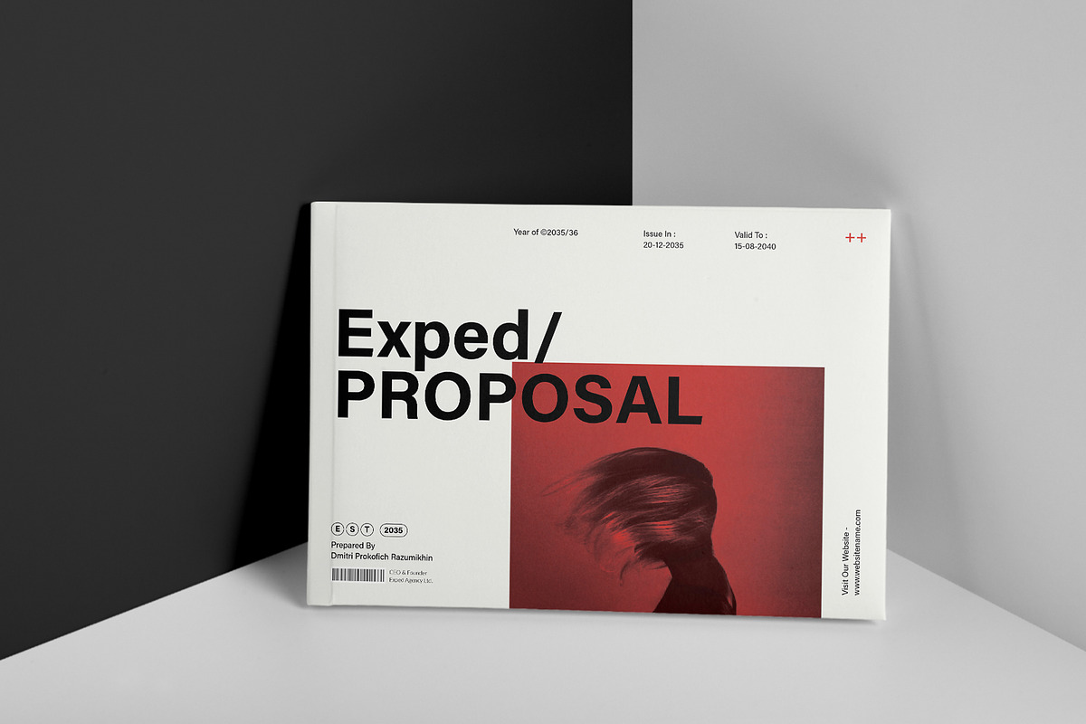 Project Proposal Template Landscape, a Brochure Template by DesignCrest (Photo 3 of 11)