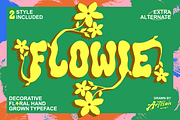 Flowie, a Handwritten Font by Artisan Themes (Thumbnail 1 of 12)