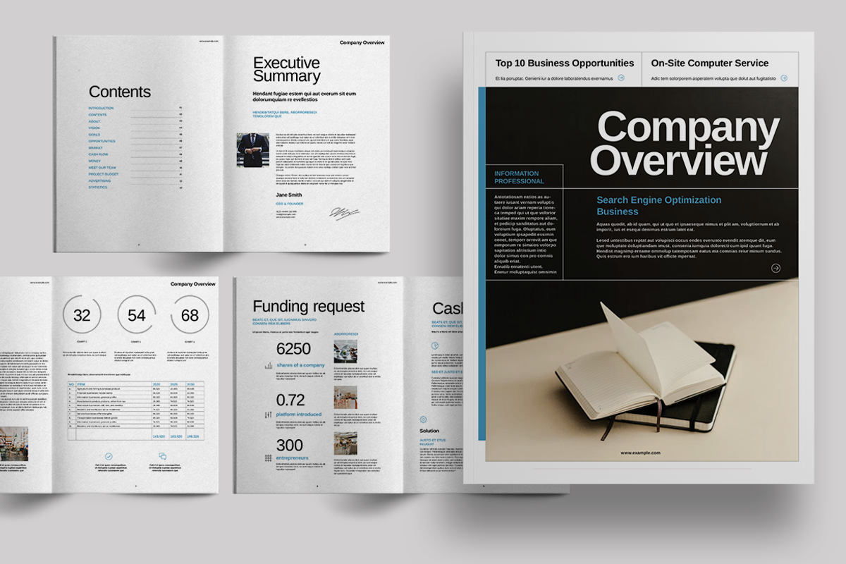 Company Overview Layout | Creative Market