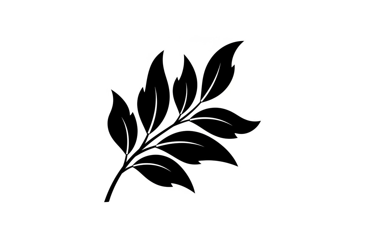Botanical Leaf Silhouette Bundle, an Illustration by yasushie (Photo 32 of 51)