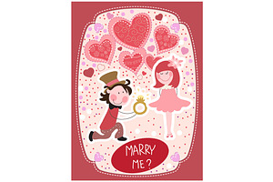 Vector Illustration Marry Me?