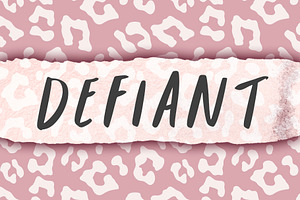Defiant - a Rebellious Font
