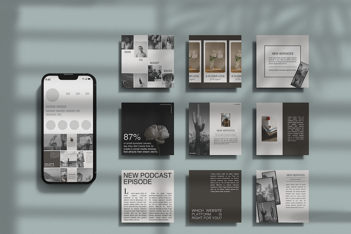 Aesthetic Social Media Templates, a Templates & Theme by Brand & Bloom (Photo 7 of 7)