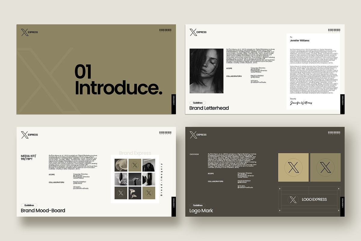 Brand Guideline InDesign Template, a Presentation Template by GoldenPixelStudio (Photo 6 of 9)