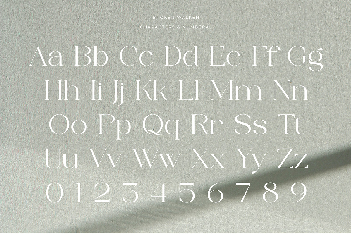 Broken Walken - Modern Font, a Serif Font by Muflieart (Photo 9 of 10)