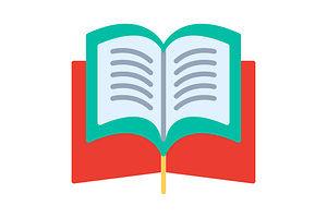 Open Book Flat Icon, an Icon by Pexelpy