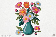 Boho Retro Flower Sublimation Bundle, an Illustration by Actual Pixel (Thumbnail 7 of 13)