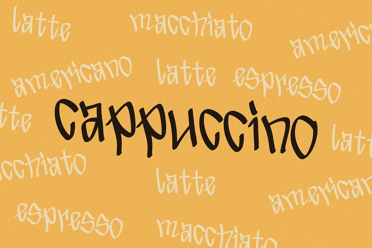 Cappuccino Handwriting Font, a Handwritten Font by Ruddean2109 (Photo 6 of 10)