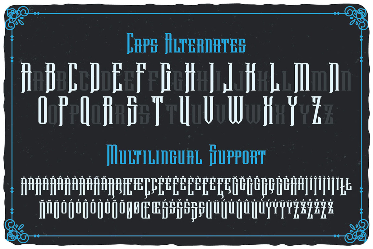 Stainless Steel Vintage Layered Font, a Serif Font by JumboDesign (Photo 5 of 5)