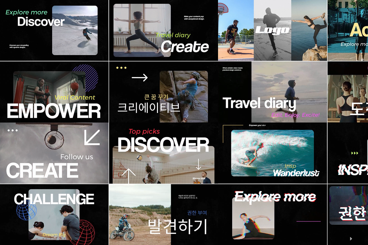 Stylish Glitch Typography FCPX, a Templates & Theme by 2dfx