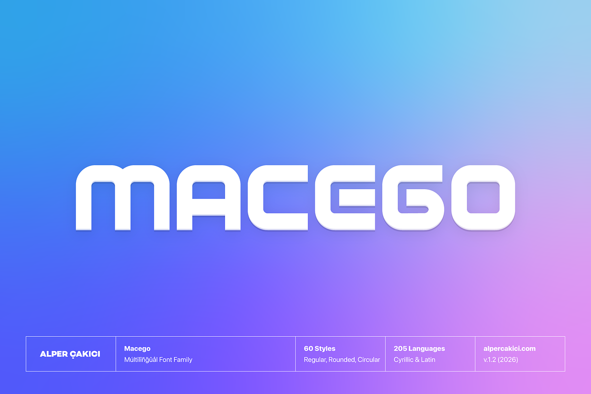 Macego - Geometric Typeface, a Sans Serif Font by alpercakici (Photo 22 of 22)