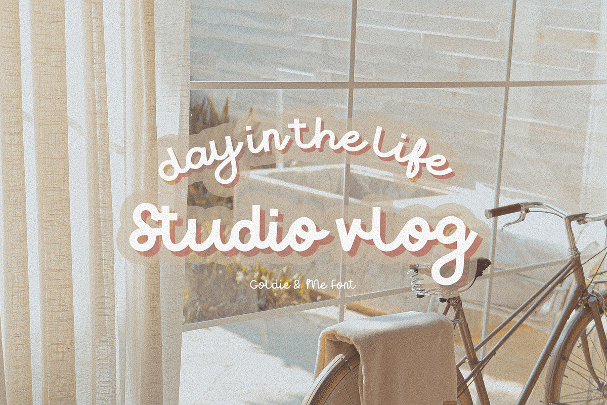 Goldie & Me Script Font, a Script Font by Creativeqube Design (Photo 4 of 6)
