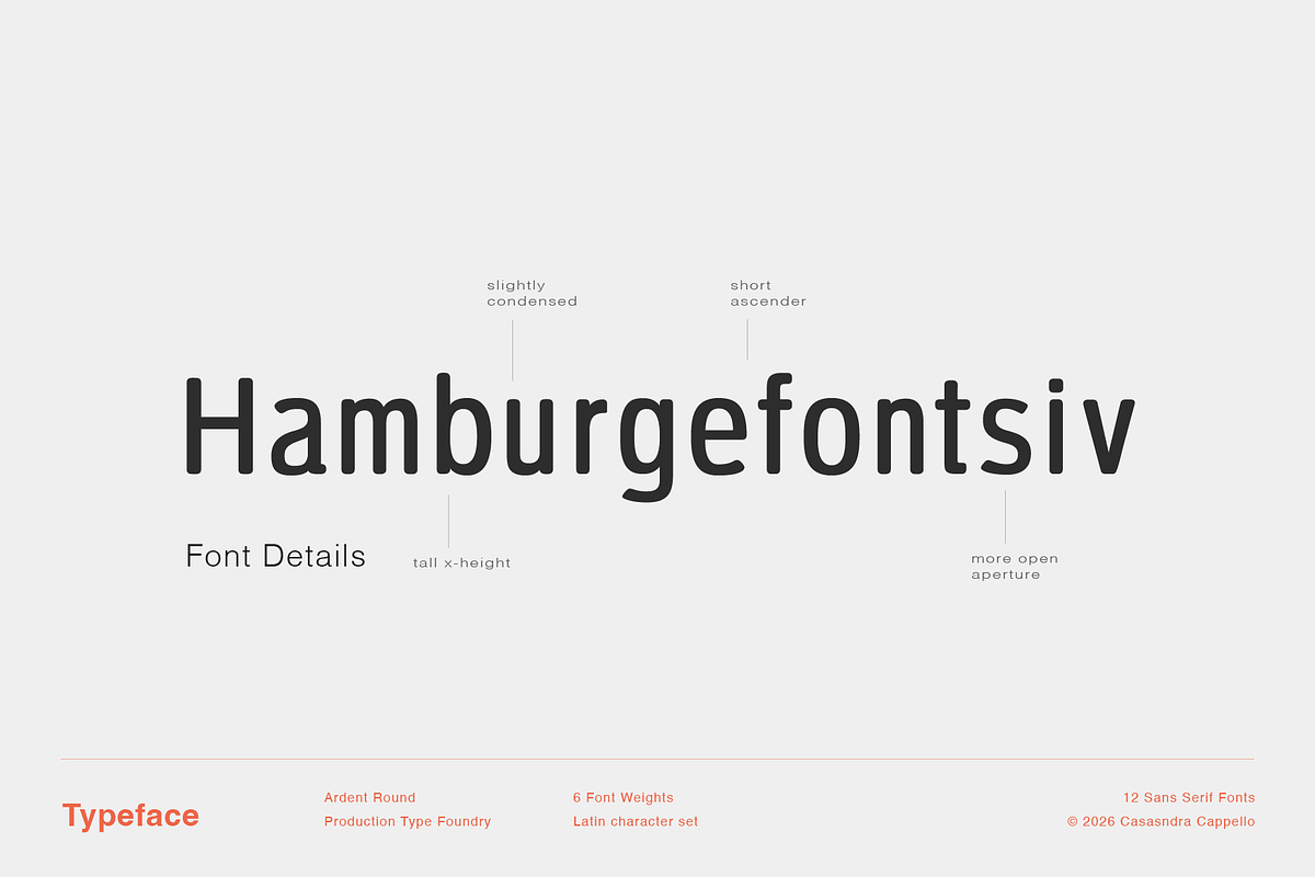 Ardent Round, a Sans Serif Font by Cassandra Cappello (Photo 10 of 12)