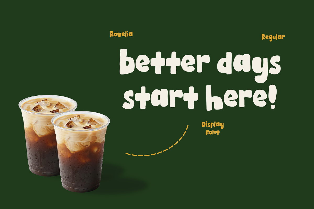 Rovelia Display, a Handwritten Font by Fargun Studio (Photo 3 of 15)