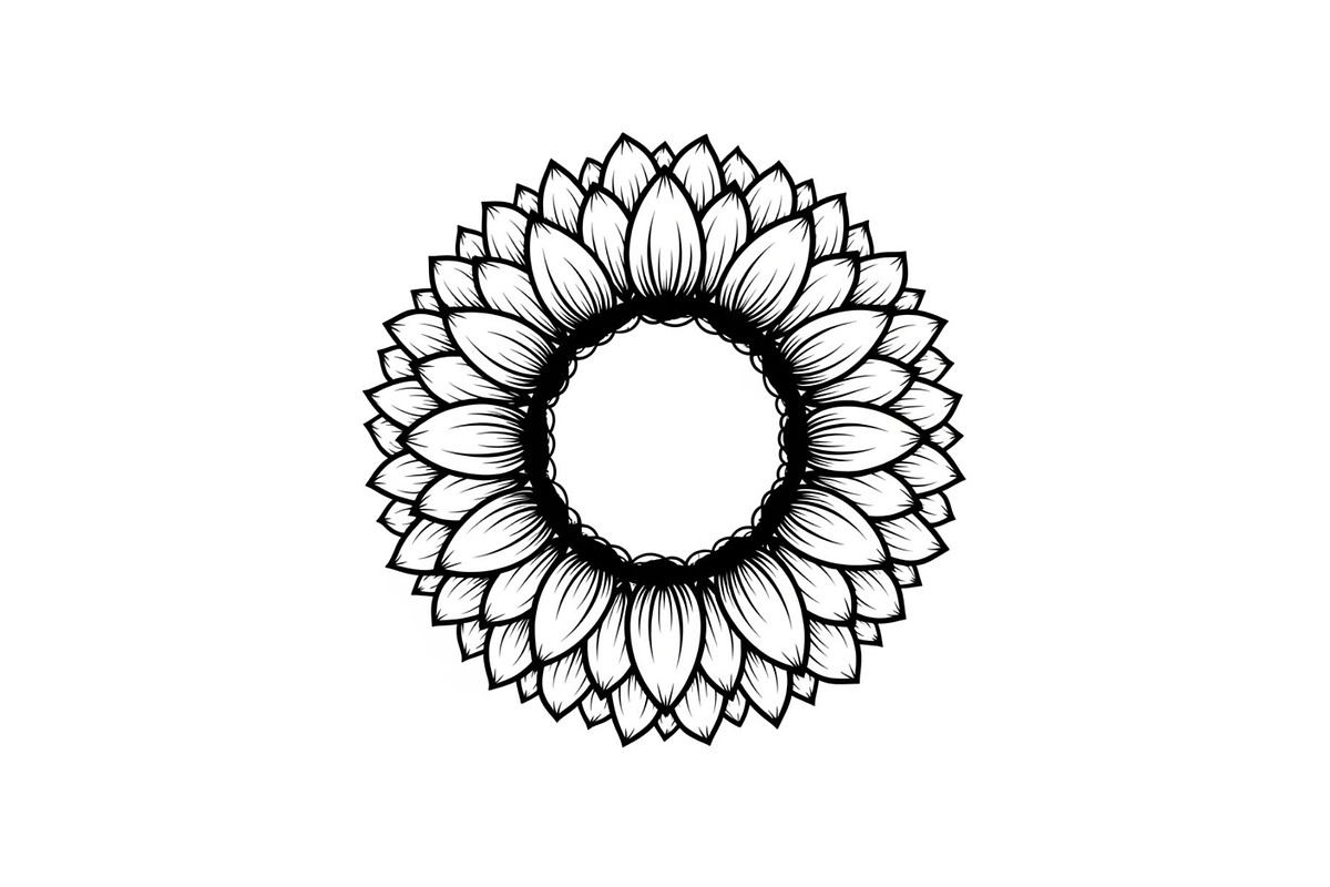 Floral Mandala Circle Frame Bundle, an Illustration by Gaye Art (Photo 2 of 51)