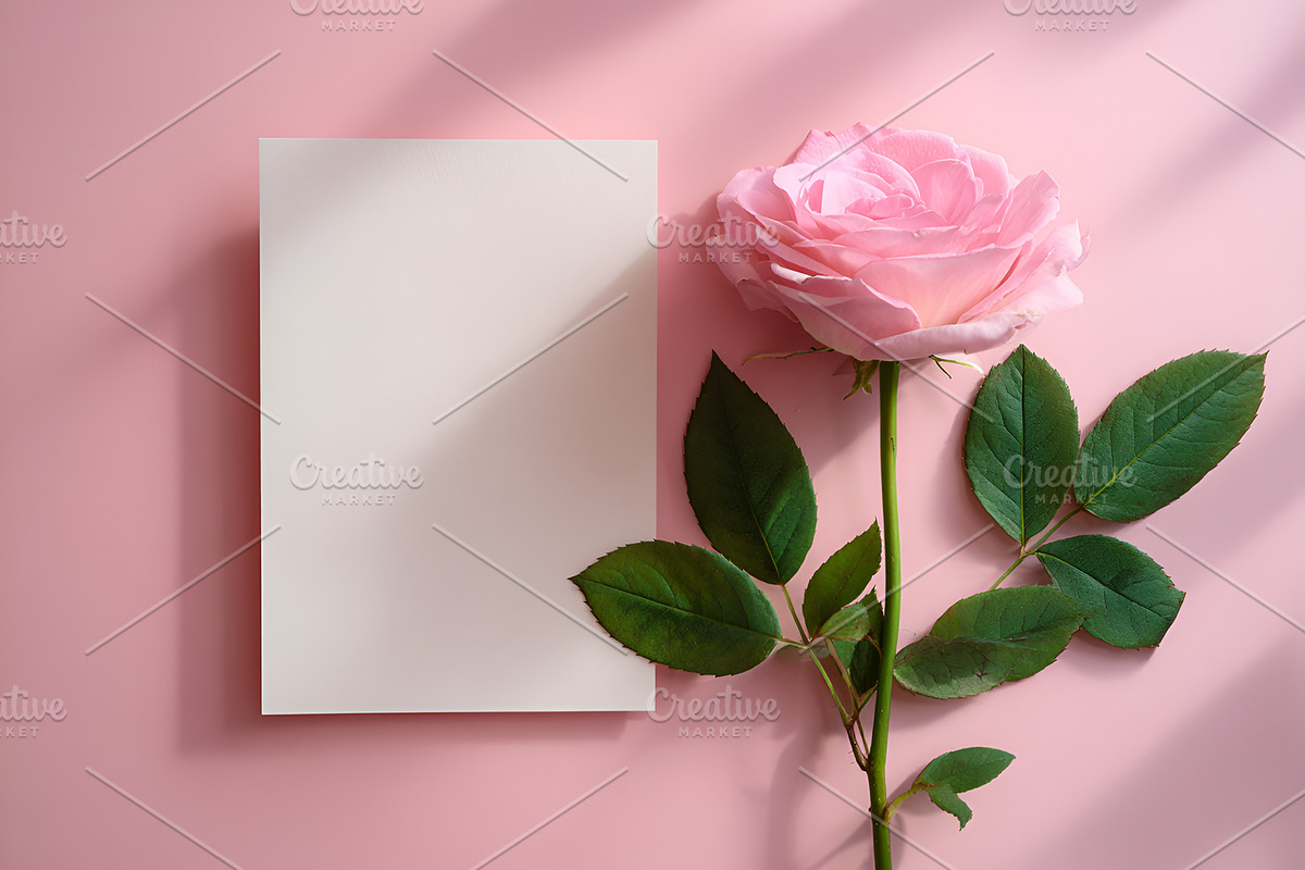 Valentine's day Card Mockup, a Holiday Photo by MilaCreator (Photo 2 of 3)